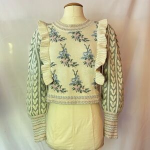 LoveShackFancy: Pastel Floral Sweater